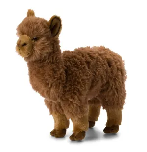 – Realistic Alpaca Soft Toy with Many Similar Details, Soft and Flexible – CE Approved – Beige – Height 31 cm