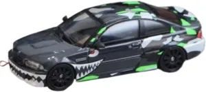 1 64 for BMW M3 Flying Tigers Painting Alloy Car Models Collectible Ornaments Used for Decoration Simulation Vehicle Playset