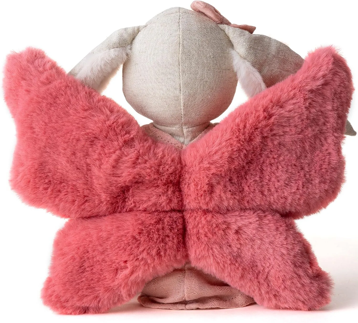 11” Plush Figures with Wings Rabbit Fairy Linen Cotton Stuffed Animal Toy Plush Toys for Baby