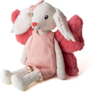 11” Plush Figures with Wings Rabbit Fairy Linen Cotton Stuffed Animal Toy Plush Toys for Baby