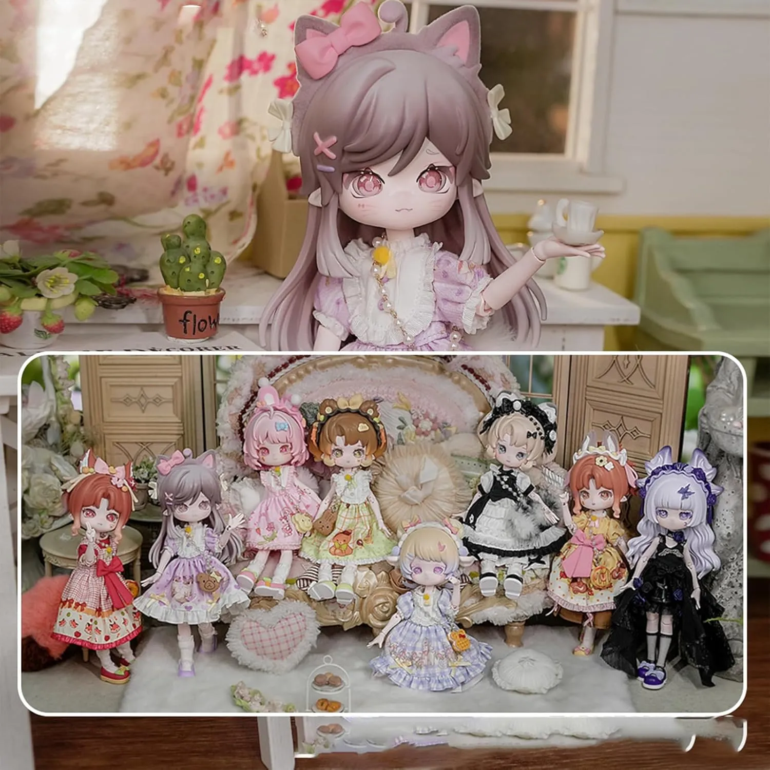 1/12 BJD Dolls Blind Box,Kawaii BJD Dolls MITIAN Series-Magical Forest 1/12 Ball Jointed Doll Collectable Action Figure Posable Dress Up Doll for Girls Birthday Party Gift Toys