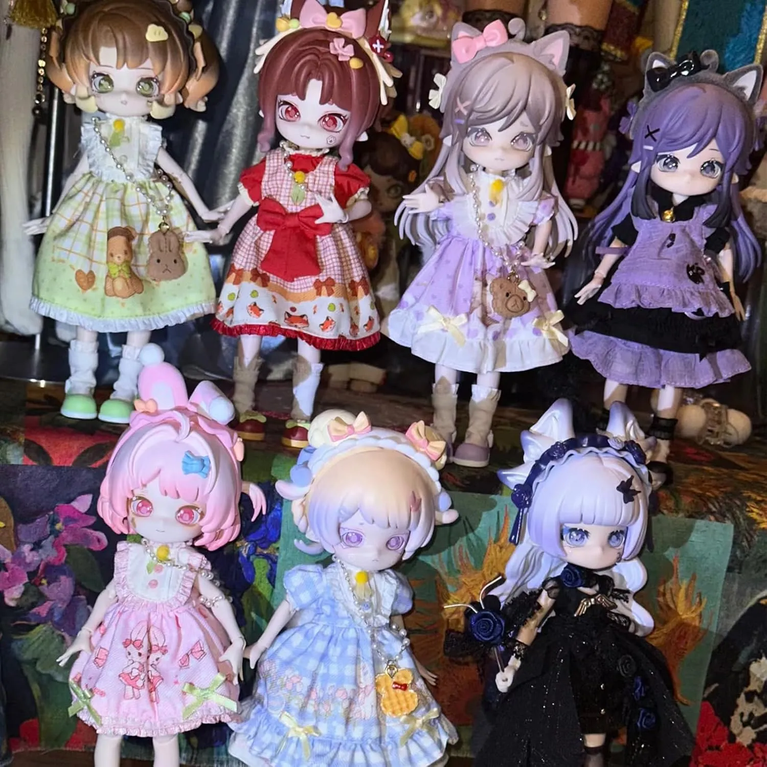 1/12 BJD Dolls Blind Box,Kawaii BJD Dolls MITIAN Series-Magical Forest 1/12 Ball Jointed Doll Collectable Action Figure Posable Dress Up Doll for Girls Birthday Party Gift Toys