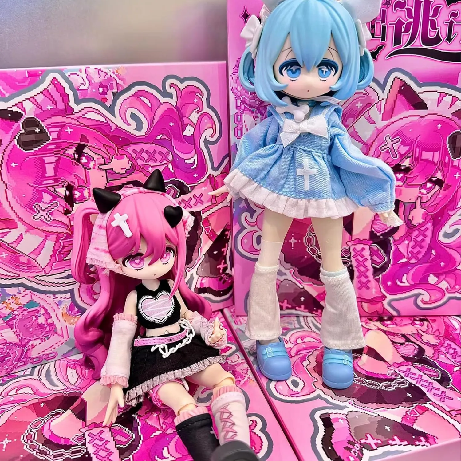 1/12 BJD Dolls Blind Box,Kawaii BJD Dolls Ten Thousand Escape Plan Series 1/12 Ball Jointed Doll Collectable Action Figure for Girls Birthday Party Gift Toys