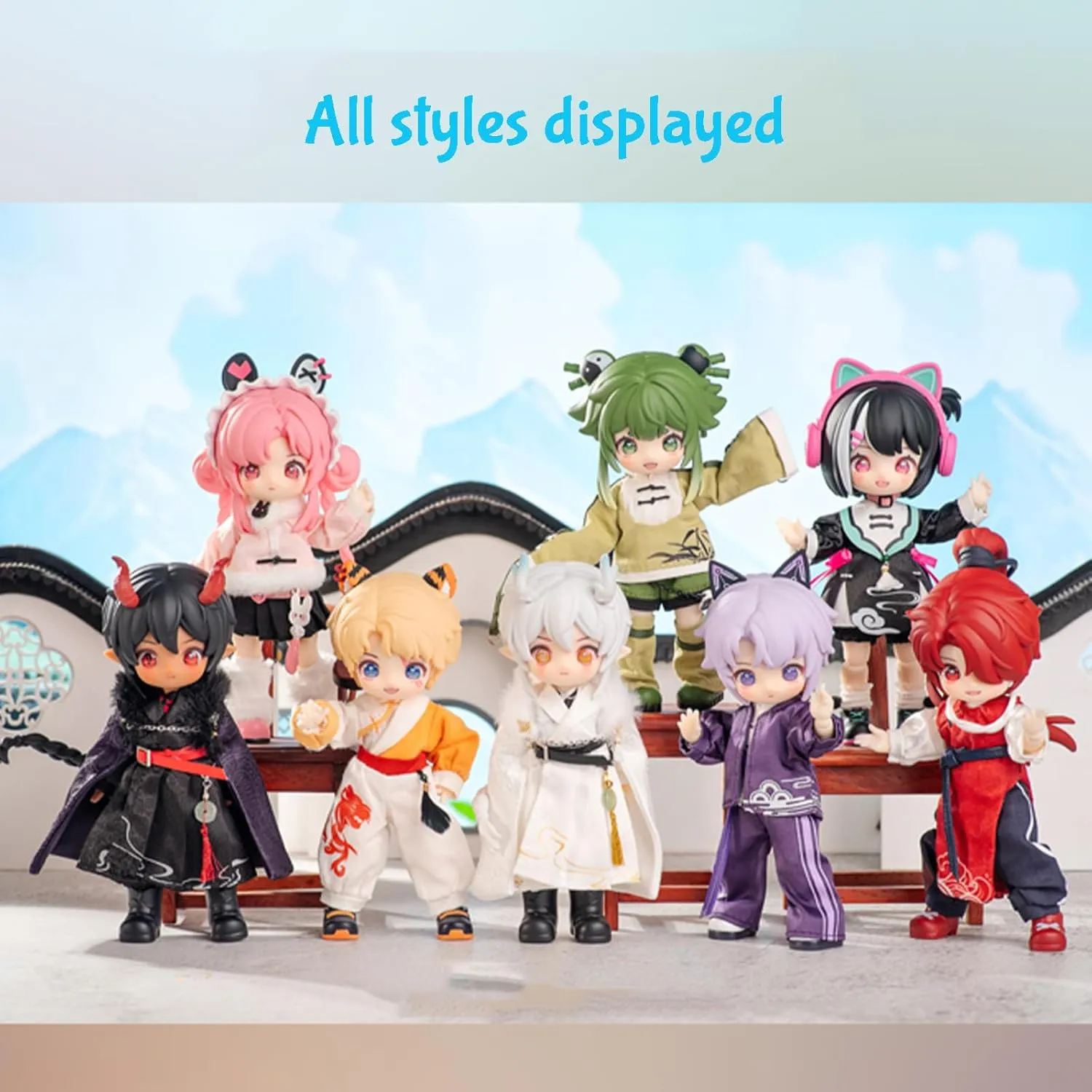 1/12 BJD Dolls Blind Box,Kawaii MJD BJD Dolls NAGI Series-3 1/12 Ball Jointed Doll Collectable Action Figure Posable Dress Up Doll for Girls Gift Toys