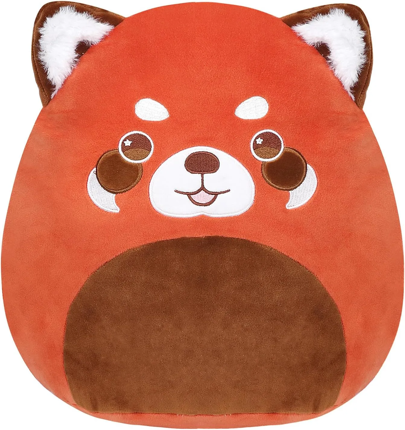 12” Red Panda Plush Pillow Cute Soft Red Panda Plush Toy Soft Stuffed Animal for Playtime Bedtime Birthday Gifts for Kids Girls Boys