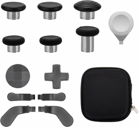 13 in 1 Metal Thumbsticks for Xbox One Elite Series 2, Elite Series 2 Controller Accessory Parts, Gaming Accessory Replacement, Metal Mod 6 Swap Joysticks, 4 Paddles, 2 D-Pads, 1 Tool