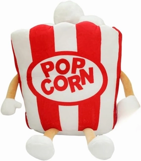 14.5" Cute Hamburger Plush Toy Funny Hamburger Plushie Pillow Toy Funny Stuffed Food Plush Toy Gift for Kid Room Decor Holiday Birthday Christmas Decoration (Popcorn)