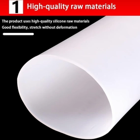 1M/3.28Ft Food Grade Silicone Tubing - Flexible Water Pipe for Pump Transfer, Extreme Temperature Resistance -60℃ to 250℃(38mm*42mm)