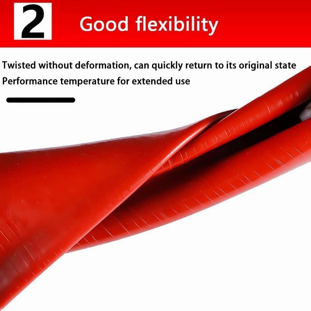 1M/3.28Ft Food Grade Silicone Tubing - Flexible Water Pipe for Pump Transfer, Extreme Temperature Resistance -60℃ to 250℃(38mm*42mm)