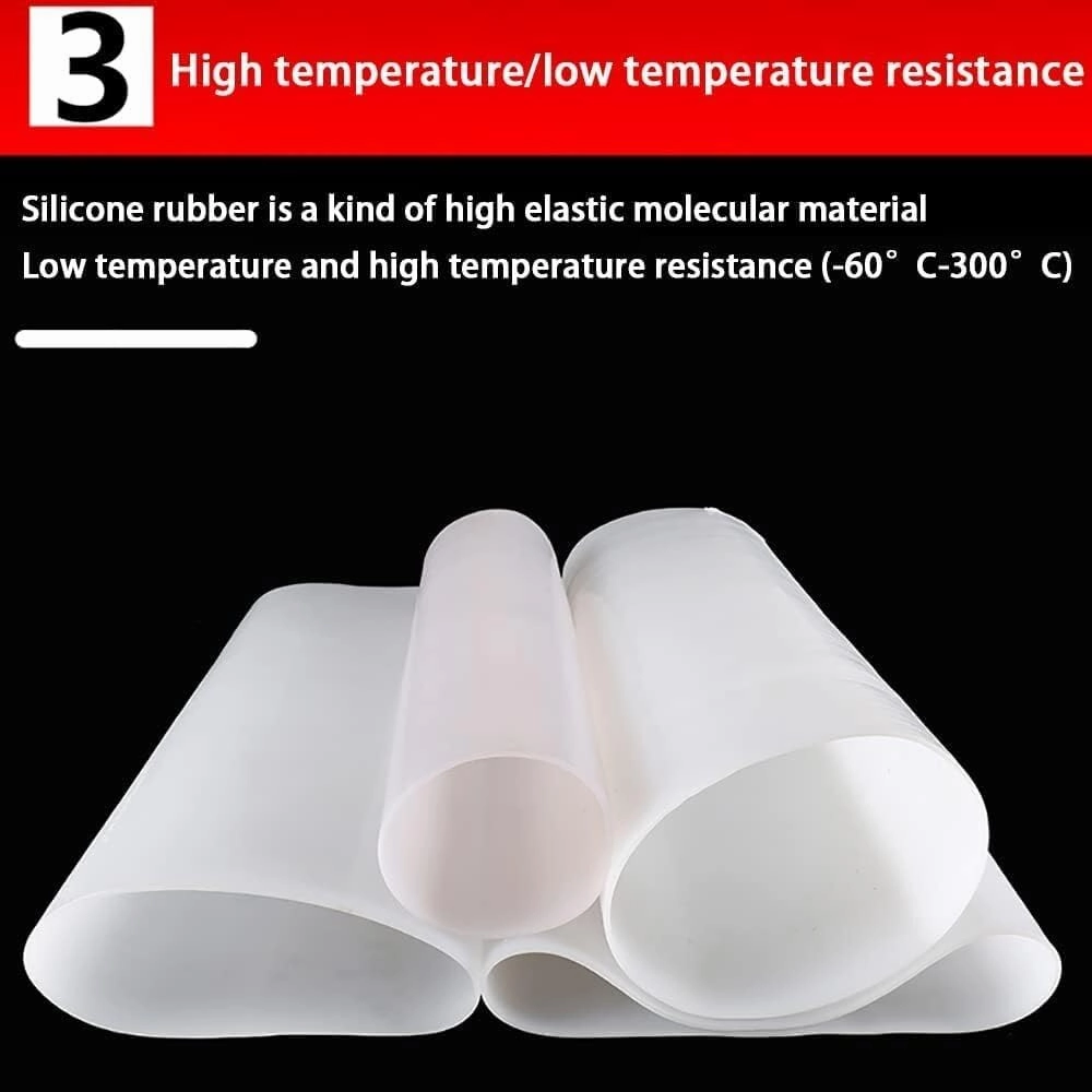 1M/3.28Ft Food Grade Silicone Tubing - Flexible Water Pipe for Pump Transfer, Extreme Temperature Resistance -60℃ to 250℃(38mm*42mm)