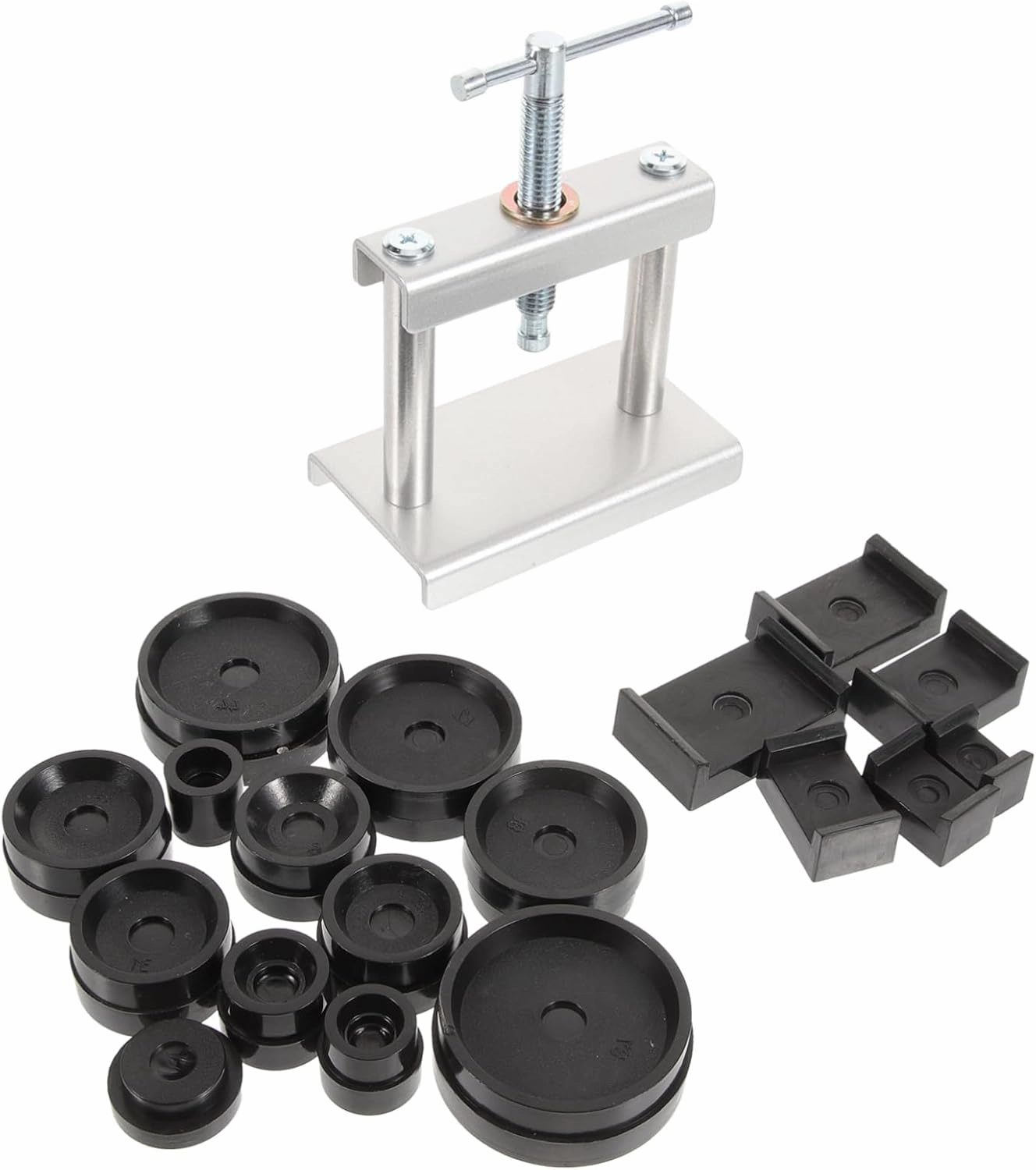 1set Watch Press Tool with Back Cover Press Fitting for Watch Repair Design for Scratch and Flexible Pressure