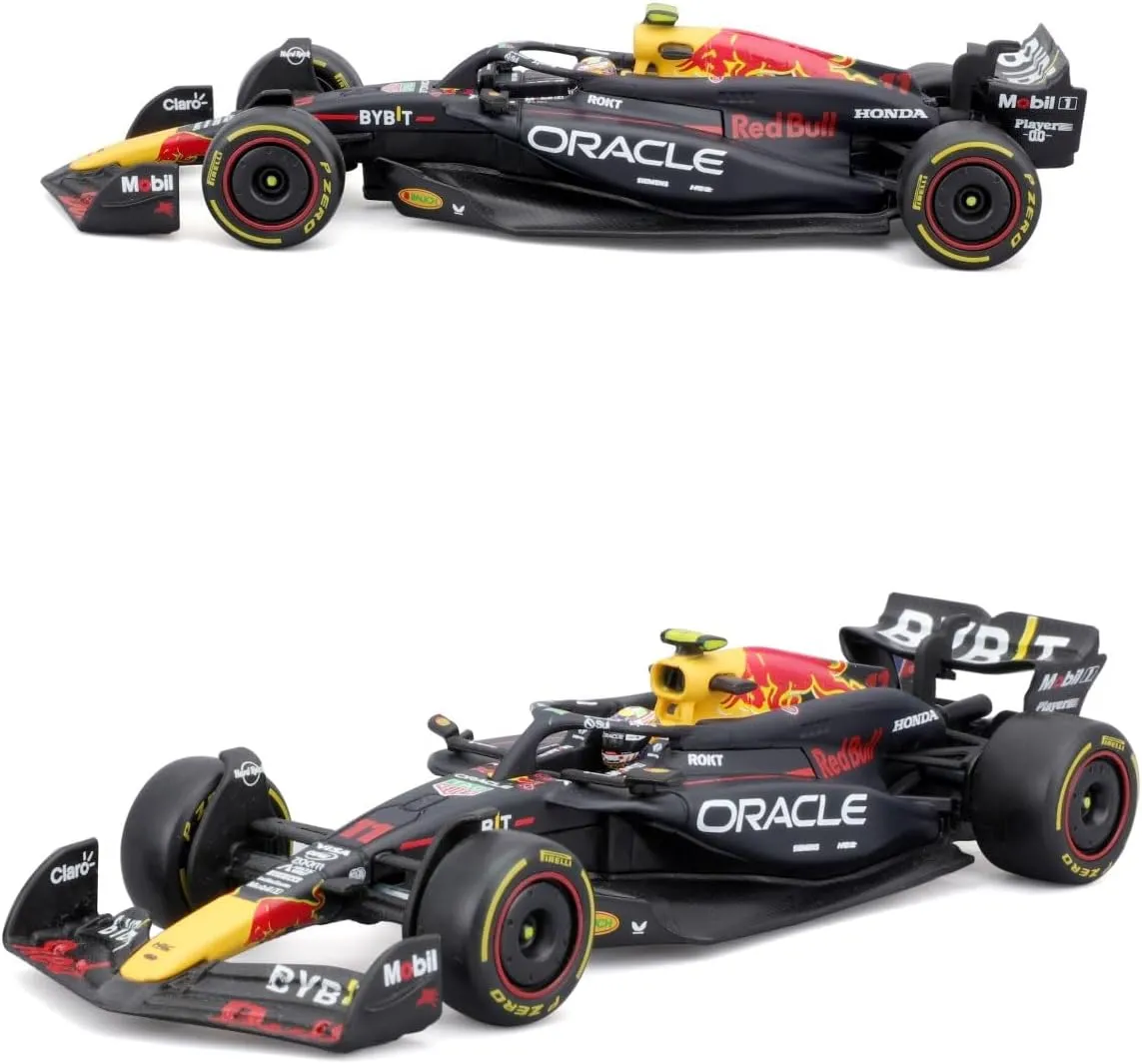 2024 1/43 F1 RB20#11 Formula 1 Alloy Racing Car for Red Bul Die Cast Vehicles Static Adult Collection Model (Acrylic Version)