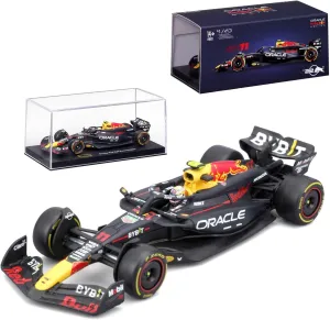 2024 1/43 F1 RB20#11 Formula 1 Alloy Racing Car for Red Bul Die Cast Vehicles Static Adult Collection Model (Acrylic Version)