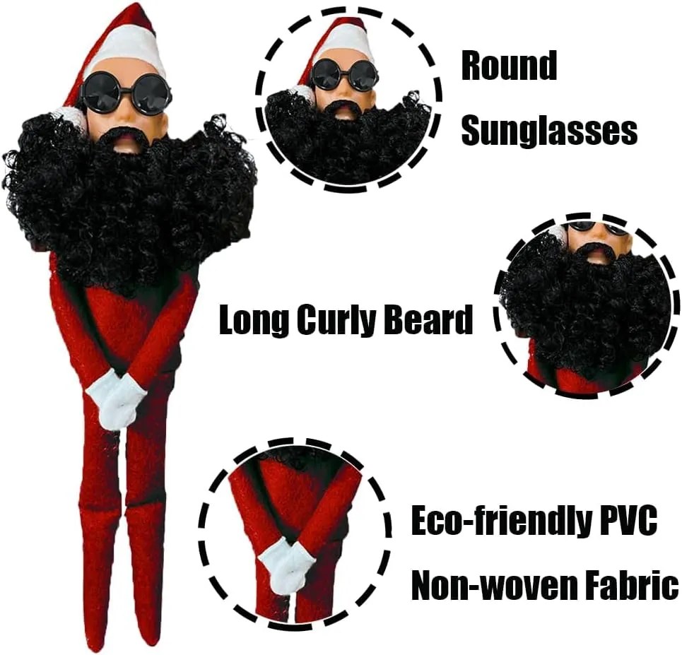 2025 New Christmas Elf Doll Plush Toy,Funny Christmas Doll with Sunglasses, Handmade Christmas Elf Toys for Christmas Party Holiday Home Festival Decoration (2PCS)