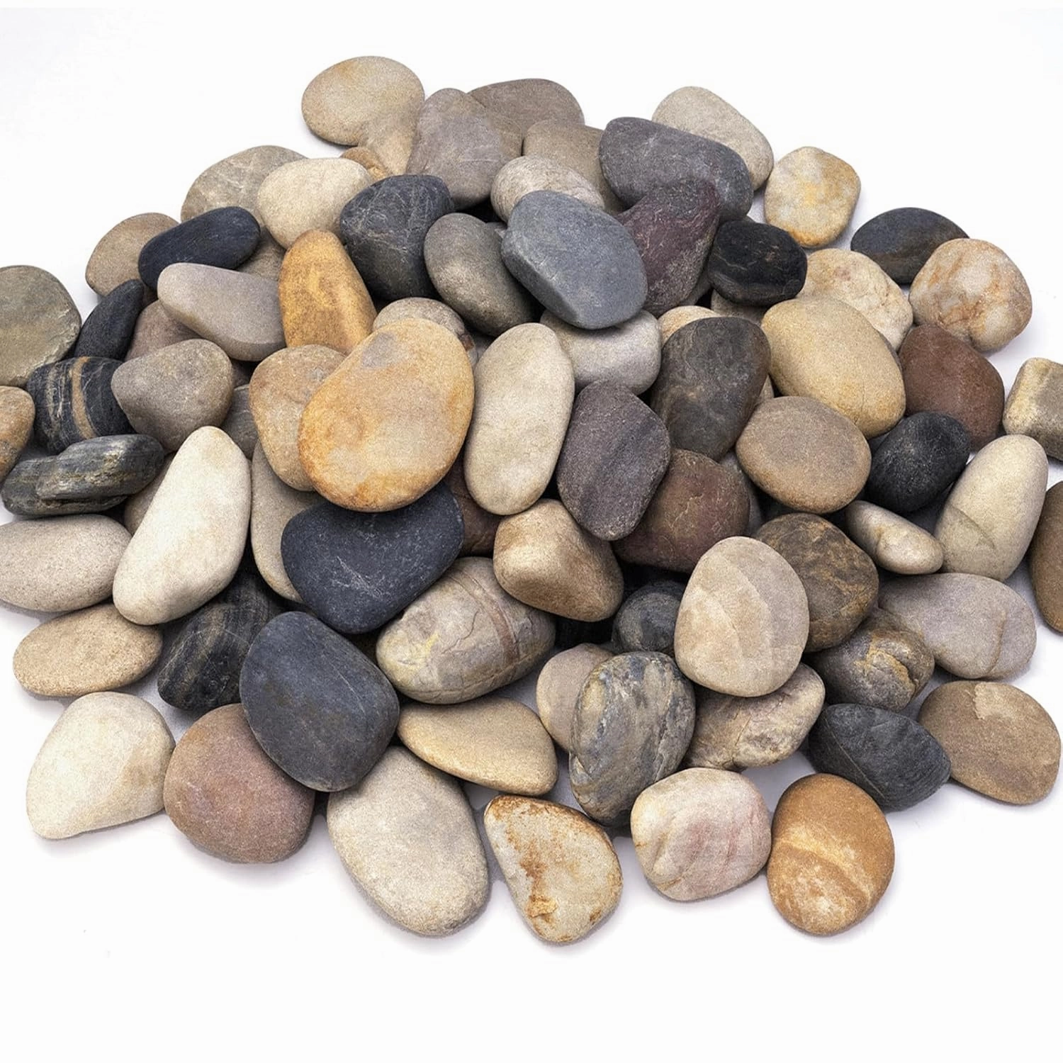 20 lbs River Rocks for Landscaping, 2"-3" Decorative Garden Stones for Plants, Flower Pots, Vase, Walkways, Yard, Natural Rocks for Aquarium, Fish Tank