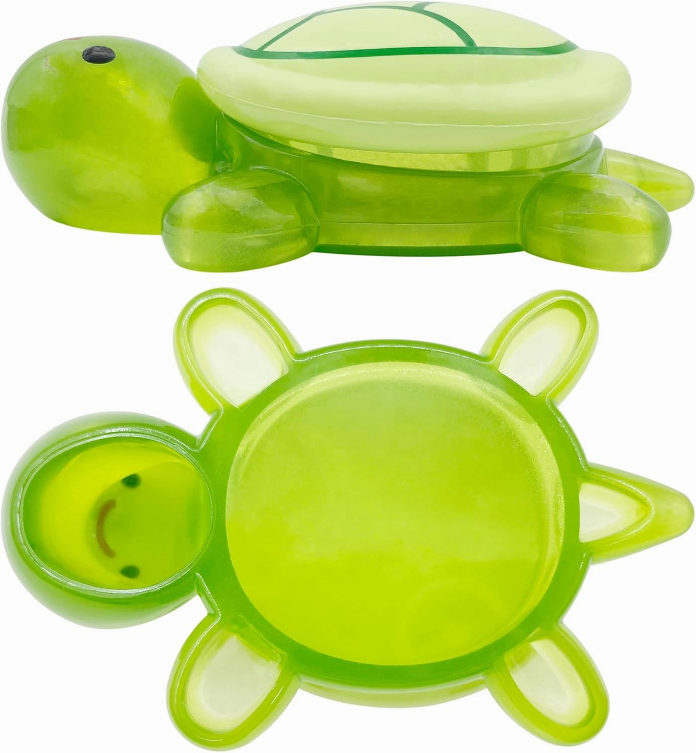 20 Pcs Turtle Family Resin Ornament Sea Turtle Models Statues Tortoise Decor Accessories Miniature Animal Decoration for Fairy Garden Micro Landscape Fish Tank Plant Bonsai Dollhouse (Green)
