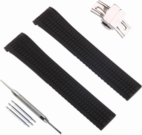 21mm Men's Rubber Watch strap compatible with Patek Philippe aquanaut 5164a 5167a Outdoor Sports Watch band Replacement Accessories With Buckle
