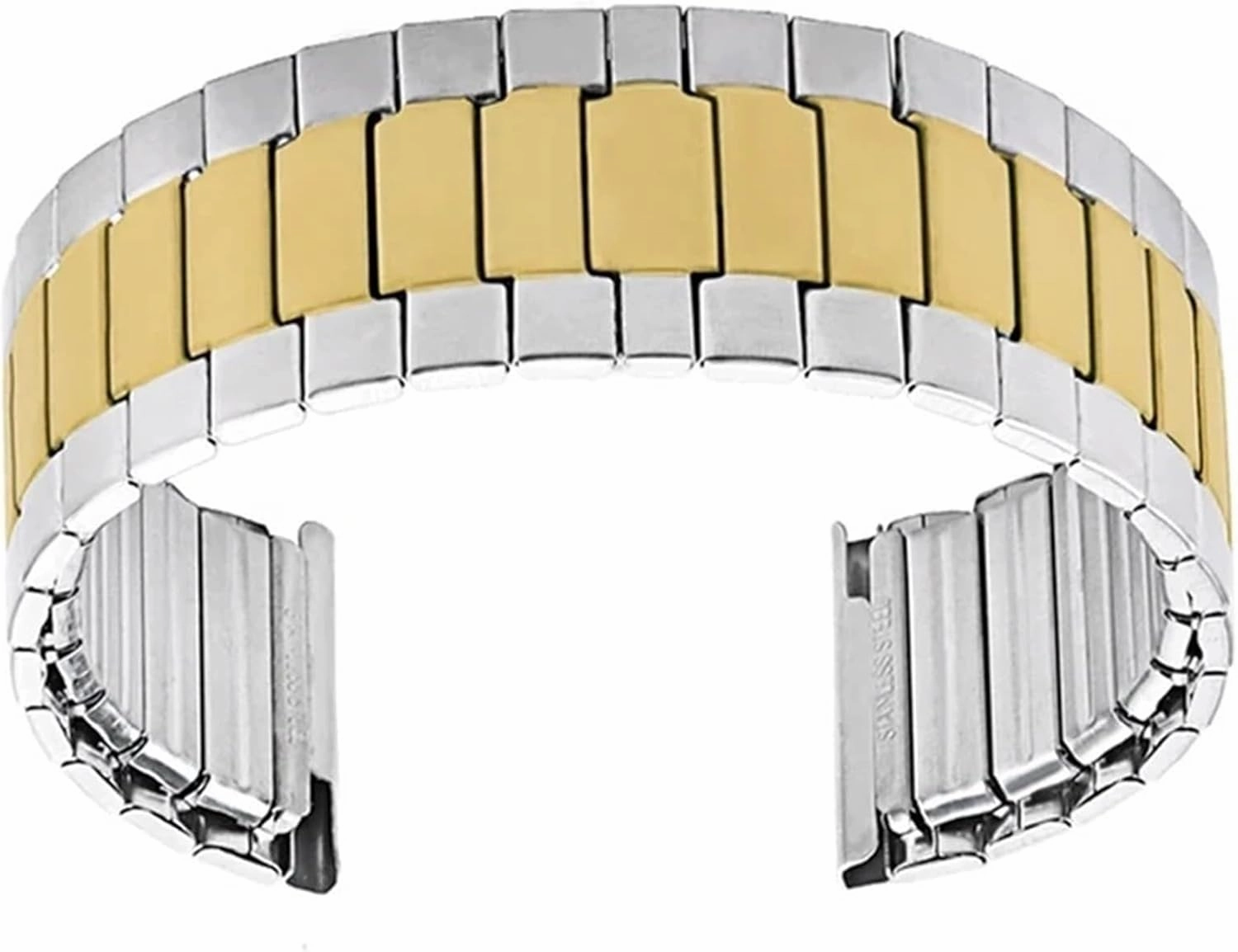 22mm Elastic Stainless Steel Watch Band for Smart Watch Quartz Watch Mens Womens Metal Watch Band Quick Release Universal Watch Band(3)