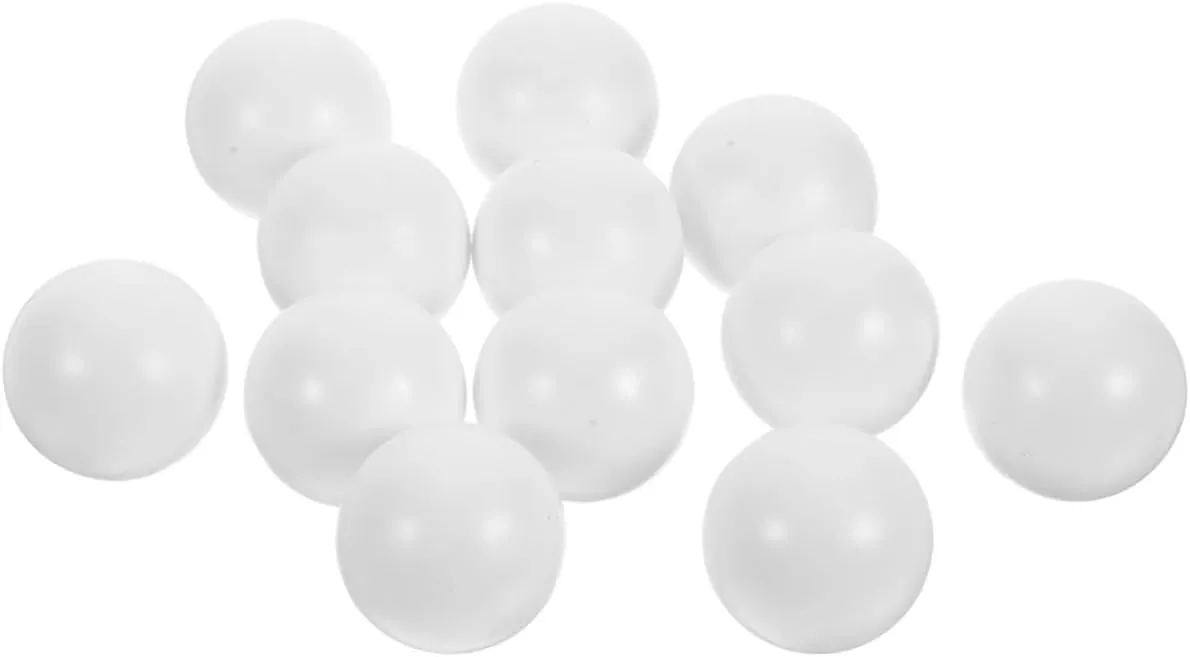 24pcs Mini Foosball Table Balls Replacement Soccer Balls for Tabletop Games HIPS Material Glossy Finish for Family Fun and Parties