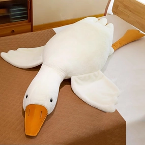 25.5 Inches Goose Stuffed Animals Plush Pillow Super Soft White Swan Sleeping Throw Plushie(White, 25.5")