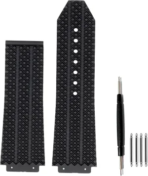 25mm 19mm 22mm Silicone Watch Strap for Hublot Big Bang-Structured Rubber with Replacement Band Tool