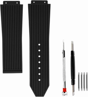 25mm 19mm 22mm Watch Band for Hublot Big Bang-Lined Rubber Strap with Replacement Band Tool