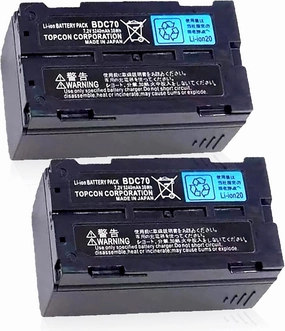 2-Pack 7.2V 5240mAh BDC70 Battery for Top-con, Sokkia Total Stations, for Top-con BDC70 Li-ion Battery