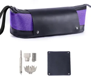 2IN1 Hair Tools Travel Bag with Removable Heat Resistant Mat Curling Iron Travel Case, Hair Dryer Organizer for Flat Irons, Straighteners and Haircare Accessories, Hot Tools Travel Bag Hair
