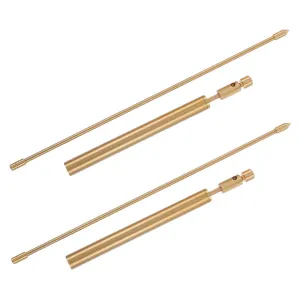 2pcs Copper Dowsing Rods Portable Detection Rods for Water Divination with Smooth Finish Present for Friends and Family Includes Storage Bag