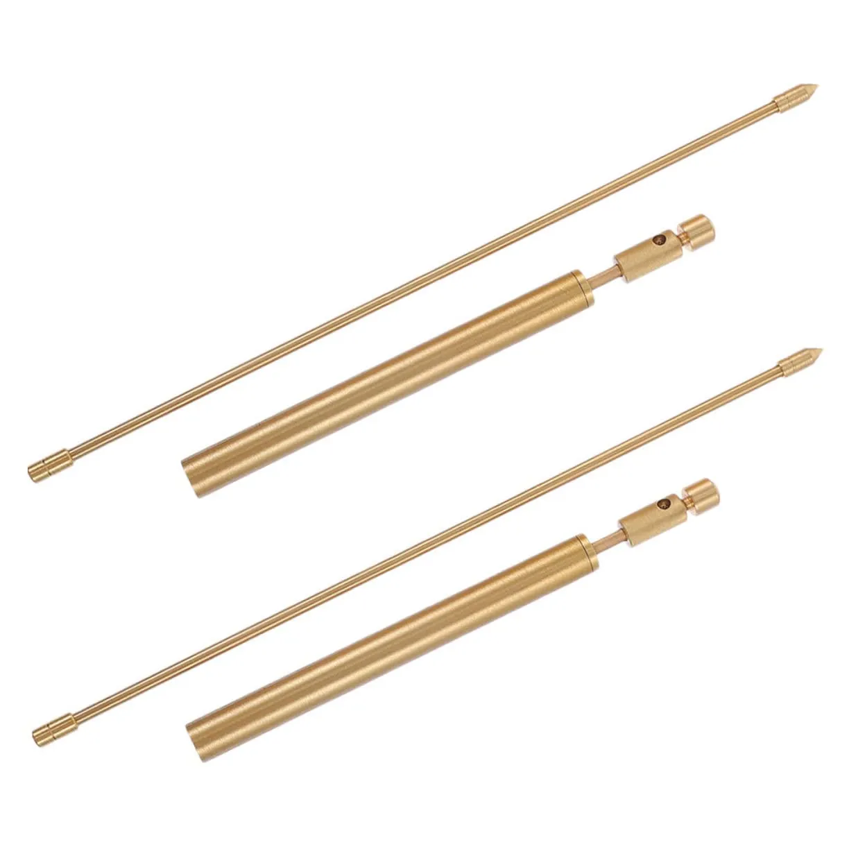 2pcs Copper Dowsing Rods Portable Detection Rods for Water Divination with Smooth Finish Present for Friends and Family Includes Storage Bag