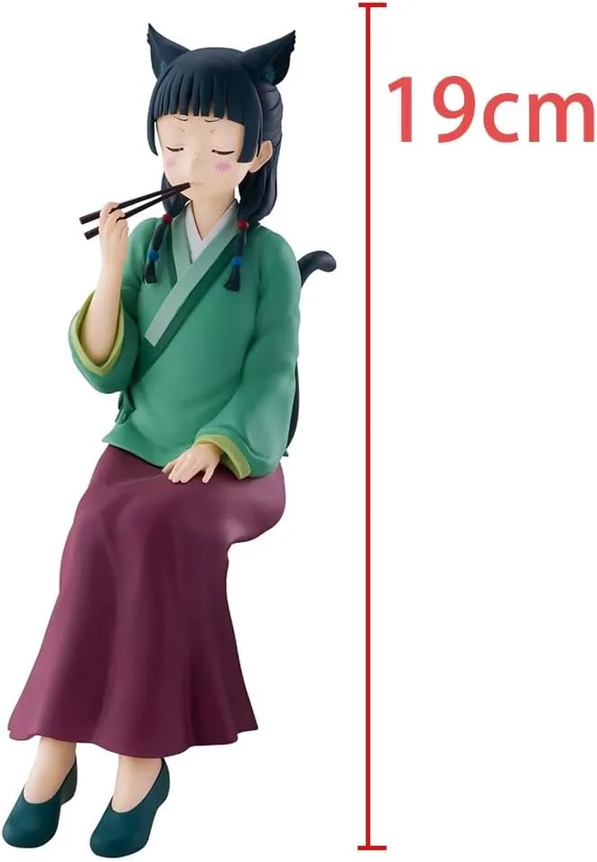 2pcs Maomao Figure Maomao Statue - 1/7 Scale Sitting Pose Hanfu Version Mao Mao Figure Model - PVC Anime People Collectibles Desktop Decoration Gifts for Fans