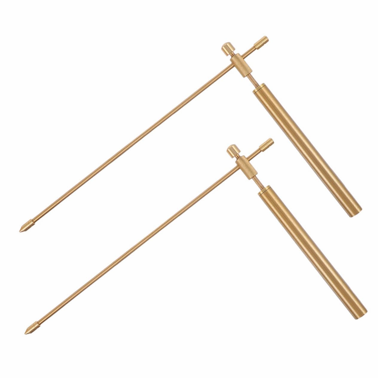 2pcs Portable Copper Dowsing Rods Premium Water Divining Tool with Storage Bag for Outdoor Use and Easy to Carry for Locating Water Sources