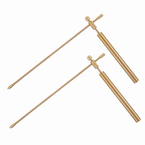 2pcs Portable Copper Dowsing Rods Premium Water Divining Tool with Storage Bag for Outdoor Use and Easy to Carry for Locating Water Sources