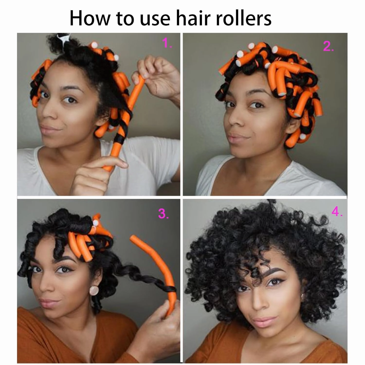 30PCS Flexible Curling Rods Twist Foam Roller Hair Curlers for Curly Hair 0.71inch No Heat Hair Rods Rollers No Heat Hair Curlers for Long, Medium, Short Hair(1.8cm)