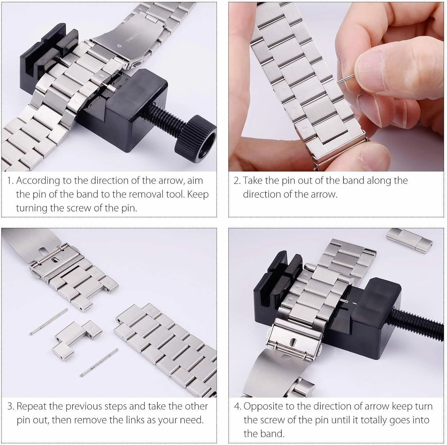 316L Stainless Steel Watch Band 18mm 20mm 22mm Universal Brushed Solid Stainless Steel Watch Band for Quartz Watches Traditional Watches