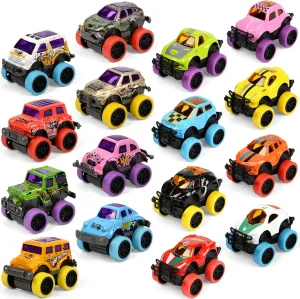 32 Pack Die-cast Mini Monster Truck for Boys and Girls,Pull Back Alloy Trucks Toy,Mini Pull Back Cars,Die-cast Race Cars for Kids Party Favors