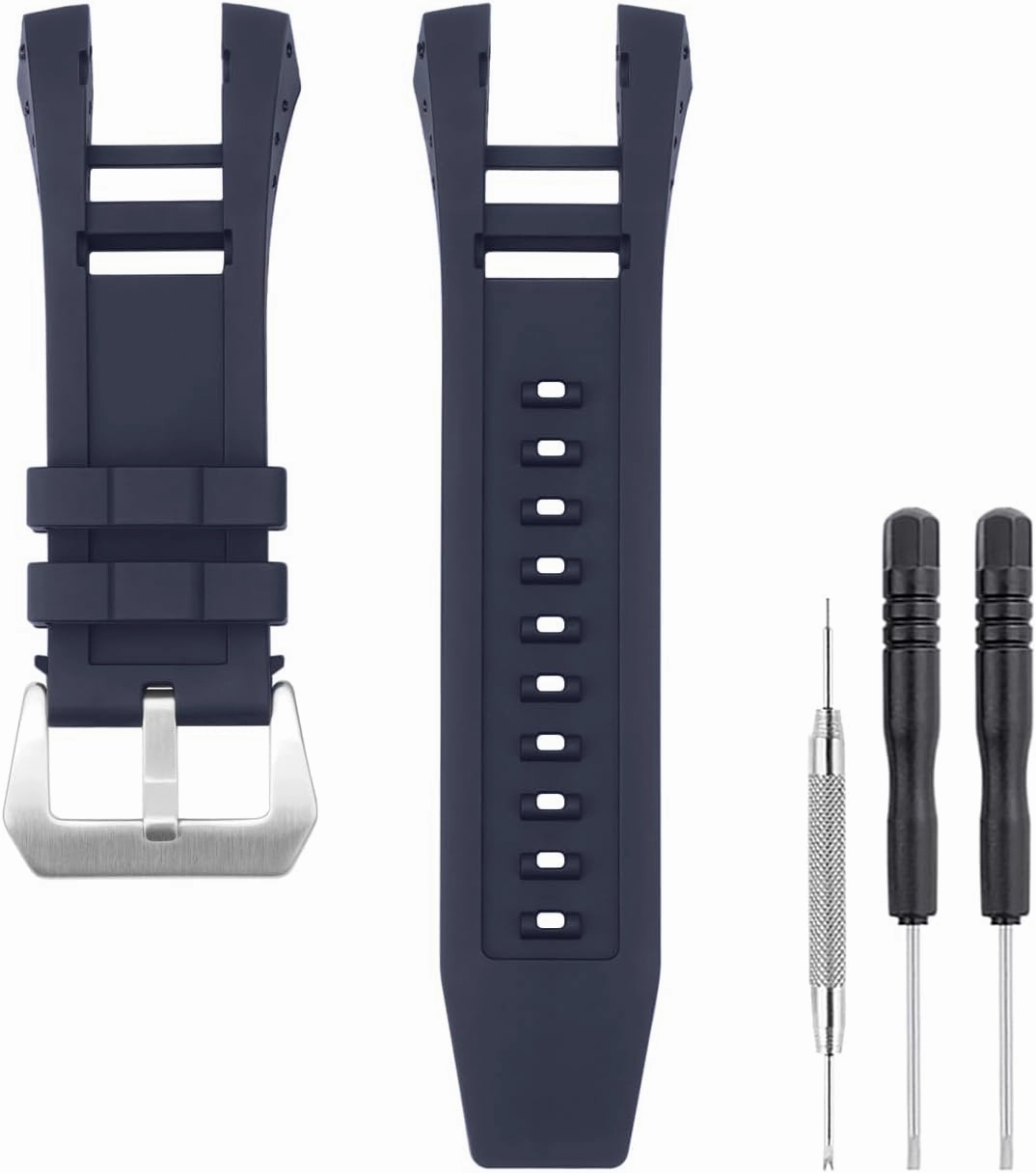 32.5mm Watch Band Compatible with Invicta, Soft Silicone Rubber Replacement Wrist Strap for Invicta Subaqua Noma IV Watch Straps
