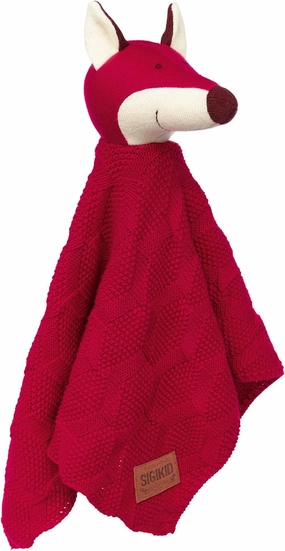 39630 - Knitted Blanket for Babies and Children from 0 to 36 Months, Red, 40 x 40 x 8 cm