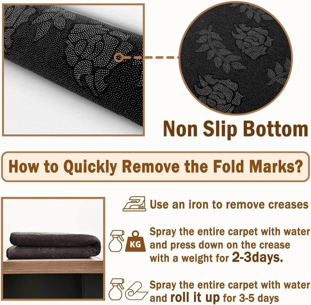 3D Optical Illusion Flame Runner Rug, 2x10ft, Volcanic Lava Surface Magma Texture Area Rug, Non-Slip Machine Washable Carpet, 3D Lava Rugs for Kids Room Rug Illusion Home Decor