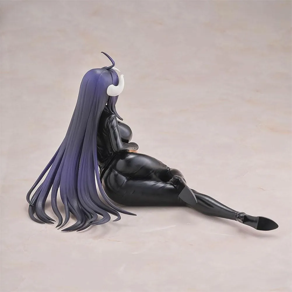 3pcs Albedo Figure Bunny Girl Albedo Statue Anime Figurine Kneeling Pose Girl 1/7 Scale Manga Character Model Handmade Collectible Desktop Decoration
