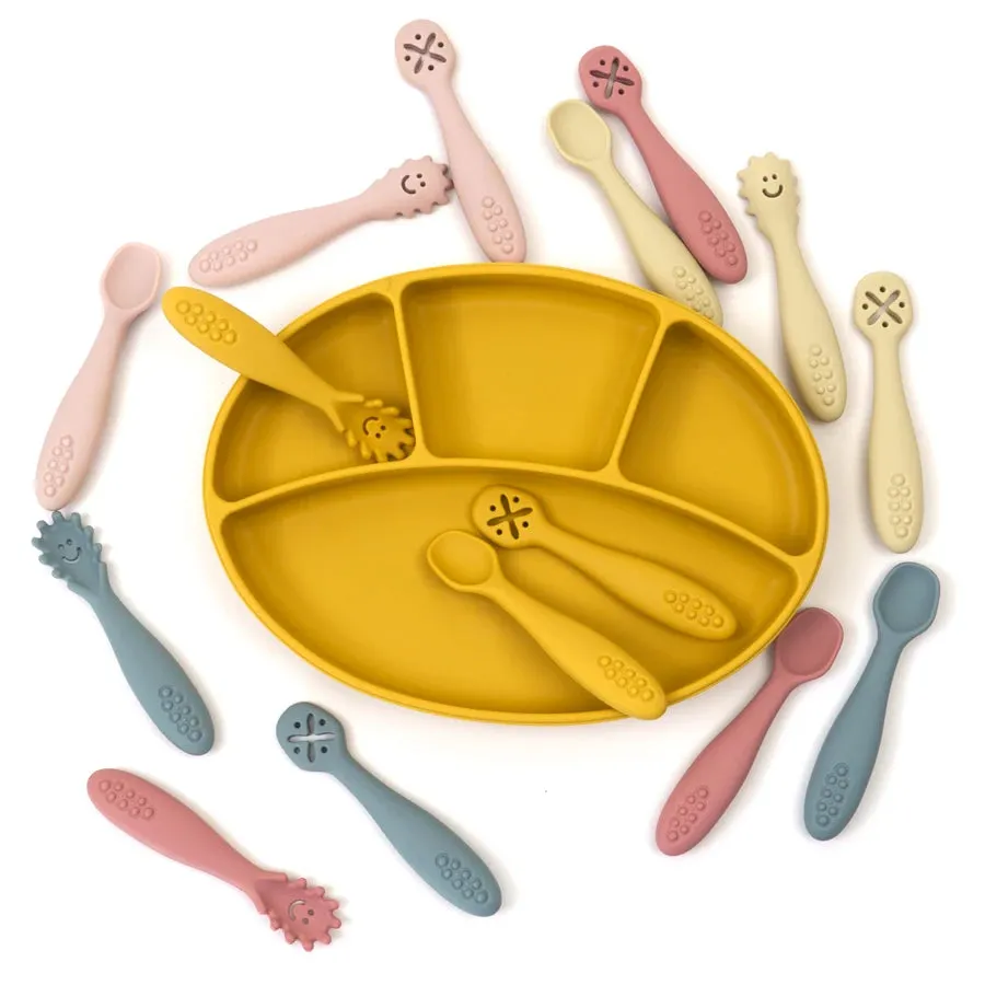 3PCS Baby Learning Spoon Set – Toddler Feeding Utensils