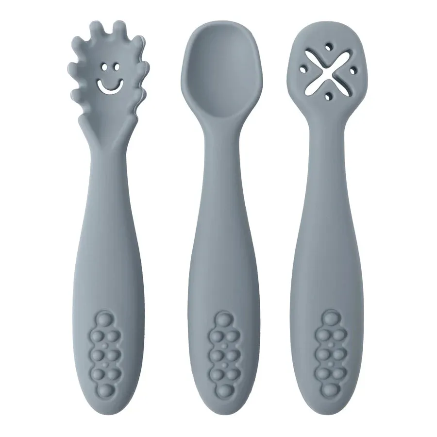 3PCS Baby Learning Spoon Set – Toddler Feeding Utensils
