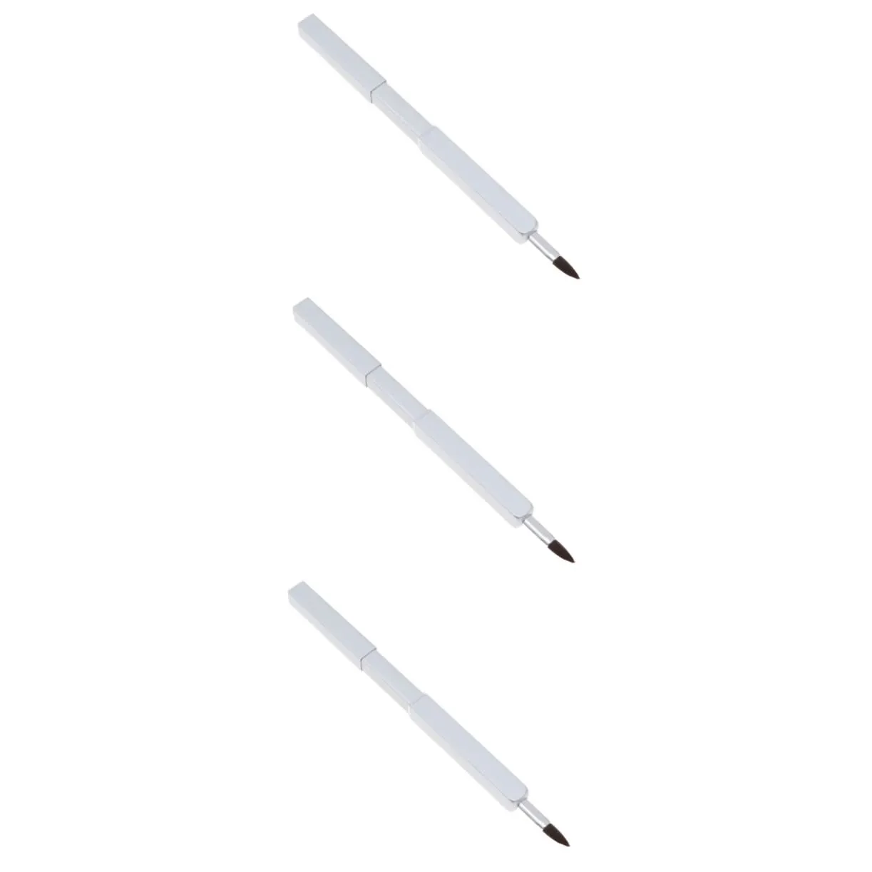3pcs Lipstick Applicator Retractable Lip Brush Portable Makeup Brush Ideal for Daily Salon Use