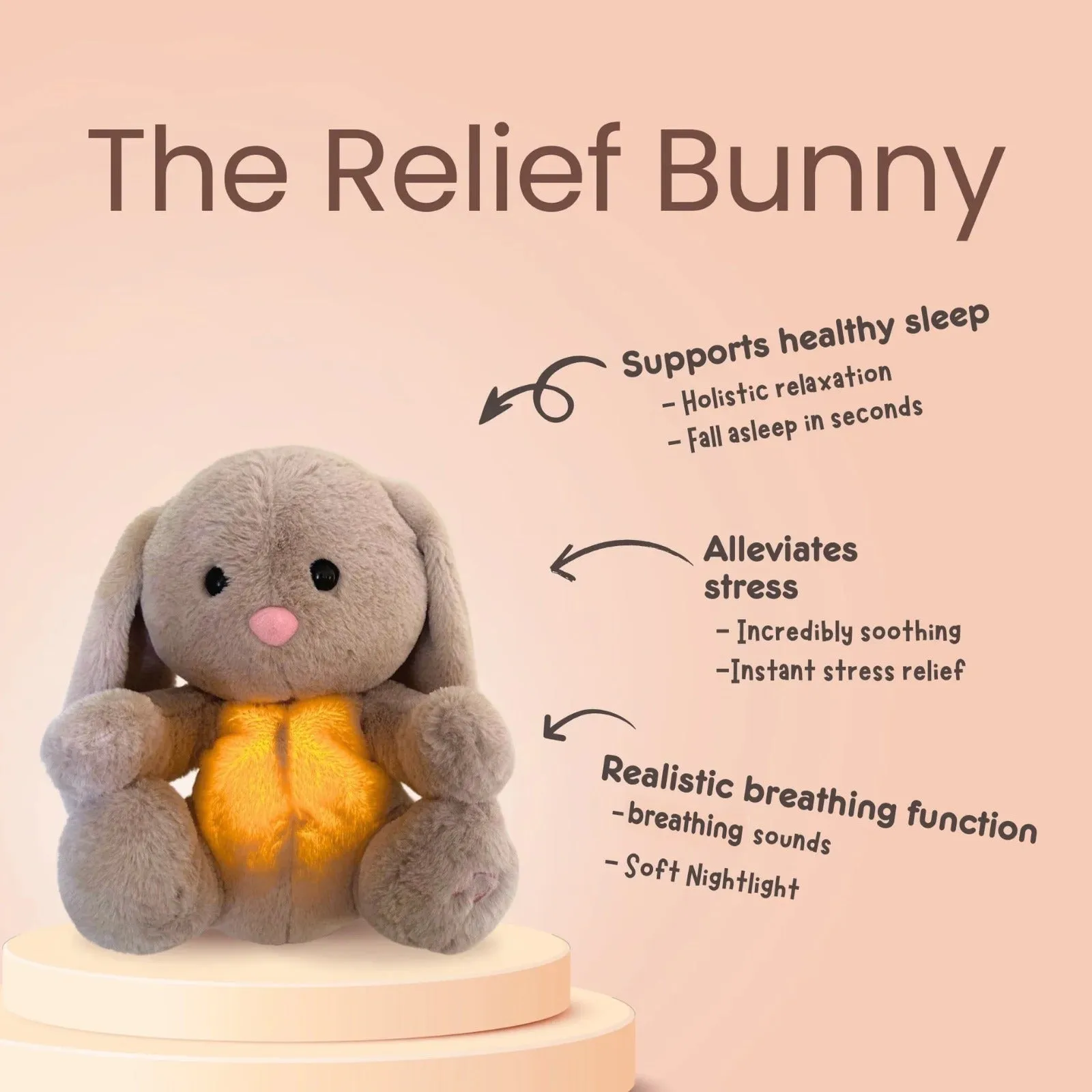 4 Models Musical Plush Rabbit Toy Breathing Soothing Plush Stuffed Doll Singing