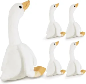 4 Pcs Goose Stuffed Animal 15.7" Goose Plush Stuffed Animals Toy Duck Hugging Pillow Deocr Soft Swan Doll for Kids Boys Girls Sleeping Room Party Favors Gifts