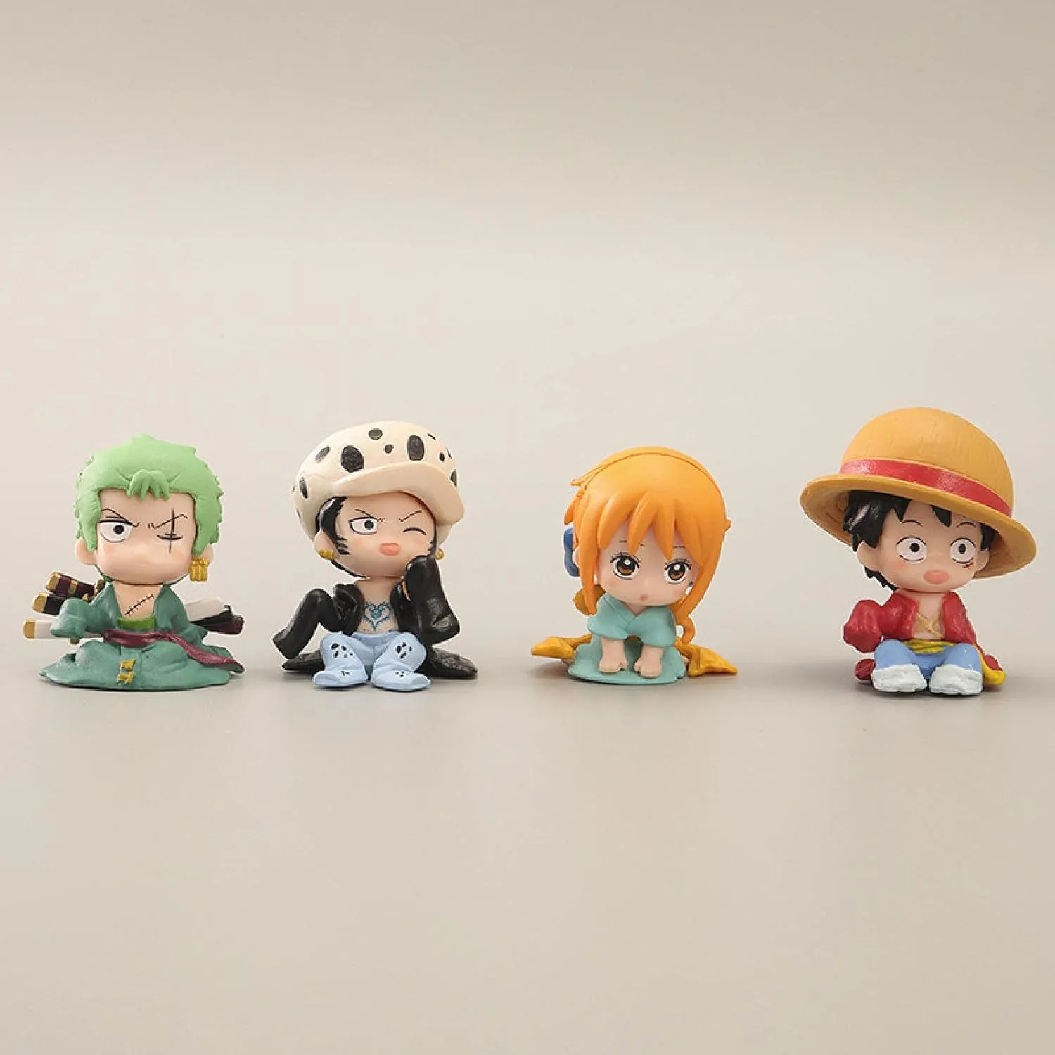 4 Pieces Cute Anime Action Figure Set,Cartoon Doll Statue Game Figure Model,Drawing Room Twisted Egg Ornaments Collection PVC,A Gift for Boys and Girls Anime Fans