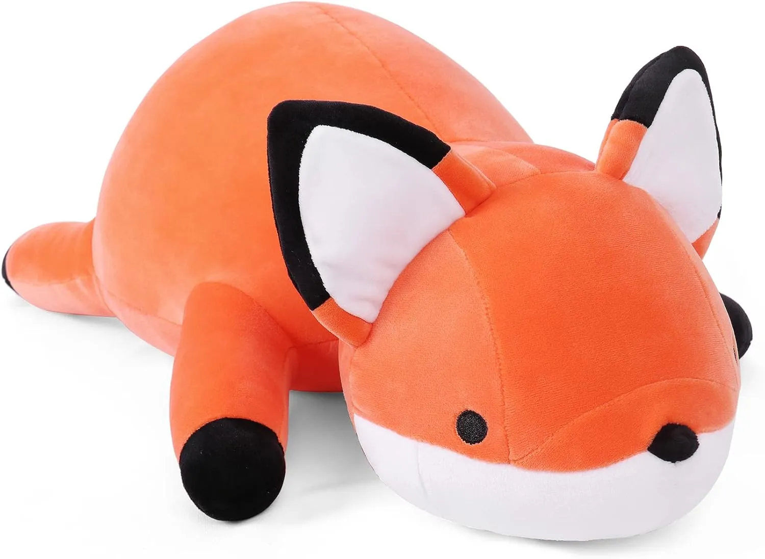 4.2lbs Fox Weighted Stuffed Animals 24in, Weighted Stuffed Animals, Giant Fox Throw Pillow Soft Plushie Doll Toy Gifts for Adults Kids