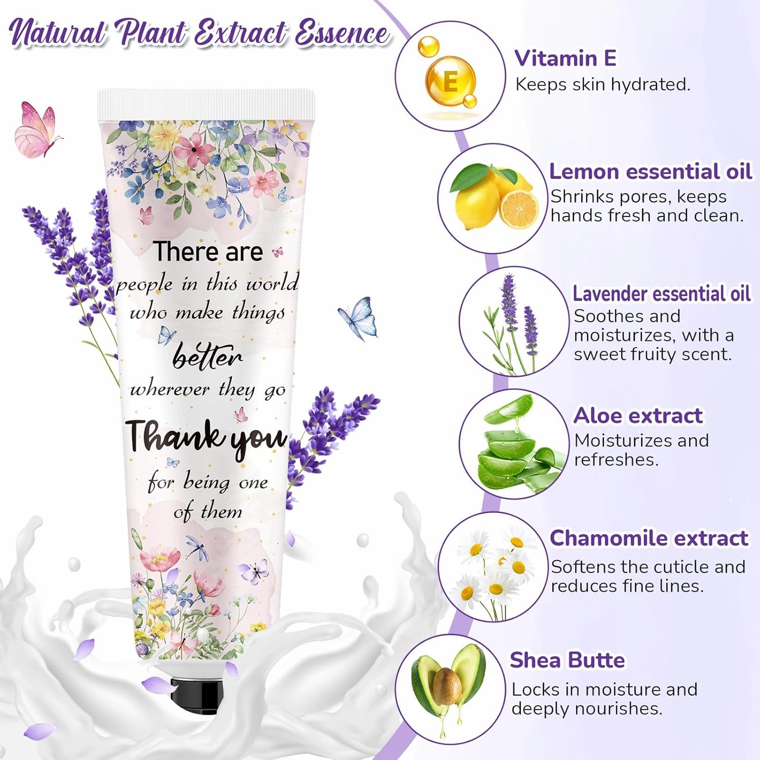 48 Sets Baby Shower Hand Cream Bulk Appreciation Baby Shower Favors Bridal Thank You Hand Cream for Guests Travel Size Lotion with Organza Bags