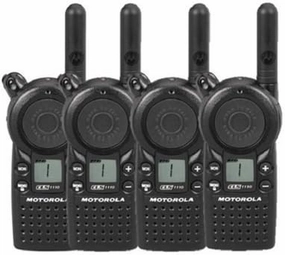 4 Pack of Motorola CLS1110 Two Way Radio Walkie Talkies (UHF)