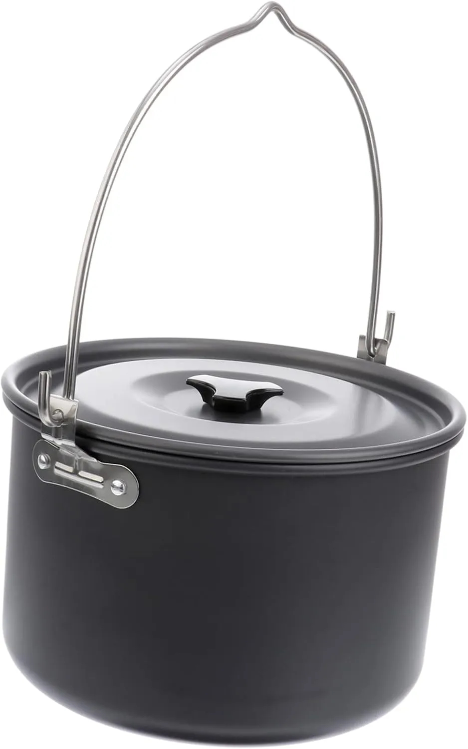 4l Large Capacity Aluminum Alloy Camping Cookware Stove Pot for 5-8 People Hiking Backpacking Outdoor Cooking Portable Camping Cookware Set